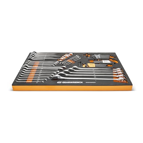 GEARWRENCH 59 Pc 6 Pt Combination Wrench and Hex Key Set | GWMSCWS6SAEMM