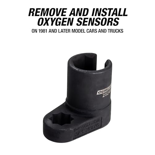 OEMTOOLS 25249 Oxygen Sensor Crowfoot Wrench, Reliable Oxygen Sensor Socket for Efficient Vehicle Sensor Maintenance, 22MM Wrench for Sensor Socket Kit, Durable Automotive Repair Tool - style: Offset Oxygen Sensor Socket