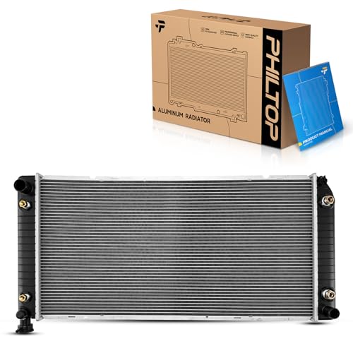PHILTOP CU1693 Radiator With TOC and EOC 17-1/4“Core Compatible With C1500, C2500, C3500, K1500, K2500, K3500, C3500HD, Escalade, Blazer, R20, R30, V20, Yukon (with Heavy Duty Cooling) - size: 1988-1999 K1500 5.7L/5.0L, 1988-1999 C1500 5.7L