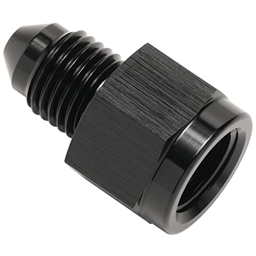 4AN Female to 3AN Male Flare Reducer Adapter Fitting Connector Aluminum Black - color: Black, size: 4AN Female to 3AN Male