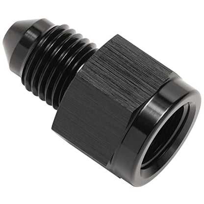 4AN Female to 3AN Male Flare Reducer Adapter Fitting Connector Aluminum Black - color: Black, size: 4AN Female to 3AN Male