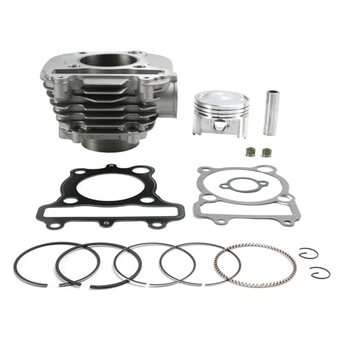 67mm Cylinder Piston Gasket Top End Rebuild Kit for Yamaha TW200 Trailway 1987-2024 YFM200 Moto-4 1985-1989 YTM200 Tri-Moto 1983-1985 - Replaces 21V-11310-00 36X-11631-00-A0 1NU-11181-00
