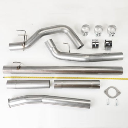 Stainless Steel Exhaust Pipes for Ford 2008-2010 F-250 F-350 F-450 SuperDuty 6.4L 4" Powerstroke Diesel - size: for 2008-2010 F250 F350 F450