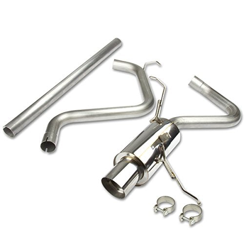 DNA MOTORING CBE-CPTC99 Stainless Steel Cat Back Exhaust System [Compatible with 01-06 Chrysler PT Cruiser 2.4L] - color: Slant