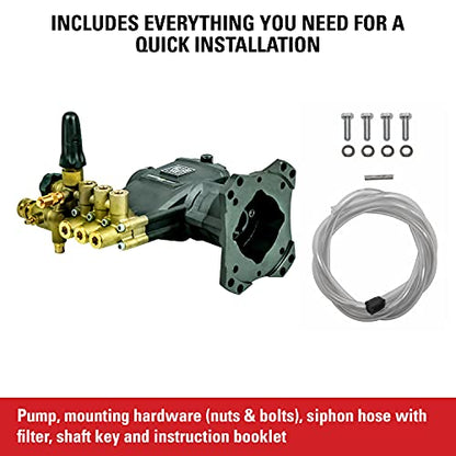 AAA 4000 PSI 3.5 GPM Horizontal Replacement Pressure Washer Pump Kit, 90039