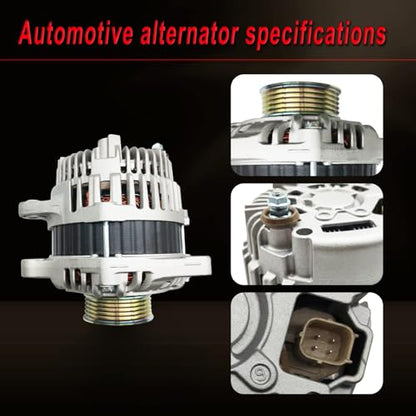Alternator compatible with 2009-2013 Fit Base, Sport 1.5L - size: 2009-2013 Fit