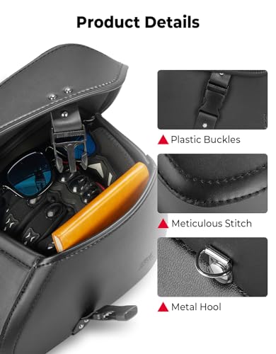 KEMIMOTO Motorcycle Saddlebags with Buckles, 16L Waterproof