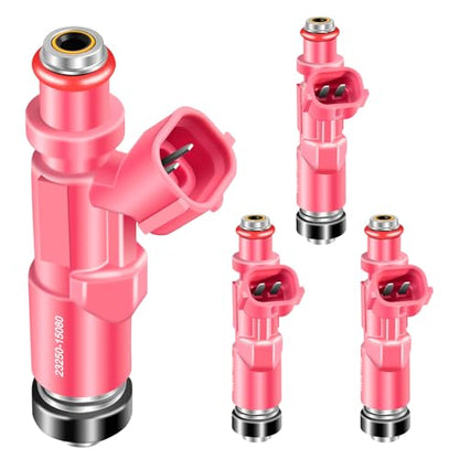 4Pcs Fuel Injectors 23250-75080 FJ793 Injector Compatible with Toyota Tacoma 2.4L 2.7L L4 2000 2001 2002 2003 2004 for 4Runner 2.7L 2000 Automotive Replaces 23209-79135 Set of 4