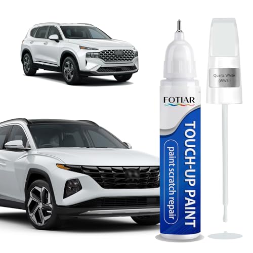 Touch Up Paint for Hyundai Quartz White WW8 Paint Code Scratch Repair - color: Quartz White (WW8)