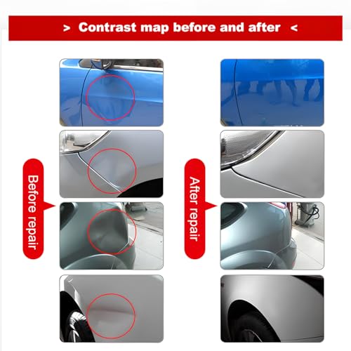GLISTON DIY Paintless Dent Repair Kit 89pcs Dent Puller Tools Slide Hammer for Car Hail Damage Dent & Ding Remover