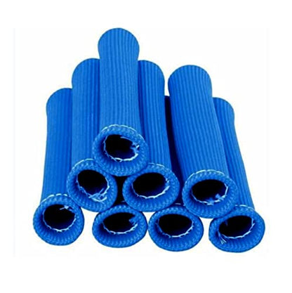 Spark Plug Wire Heat Shield Spark Plug Wire Heat Shield Sleeve Spark Plug Boot Protector Boots Wrap for SBC BBC 350 454 8PCS Plug Wire Covers - 2500F High Temp Protection (Blue) - color: Blue