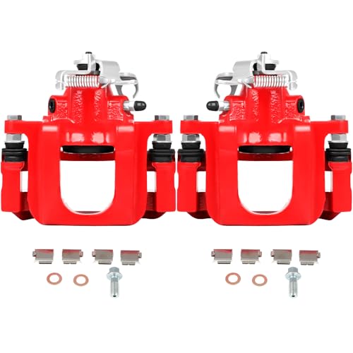 SCITOO Rear Left & Right Disc Brake Calipers With Bracket 18B5081 18B5080 - size: Rear[18B5081 & 18B5080]