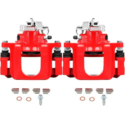 SCITOO Rear Left & Right Disc Brake Calipers With Bracket 18B5081 18B5080 - size: Rear[18B5081 & 18B5080]