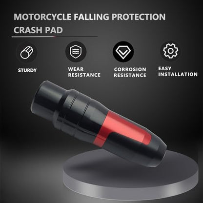 Motorcycle Frame Sliders Rear Crash Bar Falling Protector Red - color: Red