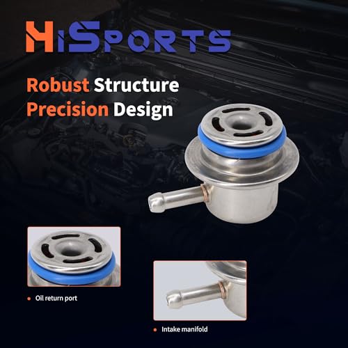 HiSport Fuel Injection Pressure Regulator Replaces XL5Z-9F775-AA - size: HSFPRR4034
