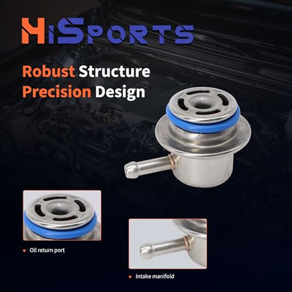 HiSport Fuel Injection Pressure Regulator Replaces XL5Z-9F775-AA - size: HSFPRR4034