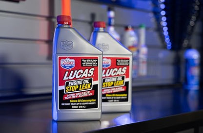 Lucas Oil 11100 Engine Oil Stop Leak - Top Off Additive - 1 Quart - size: One Size