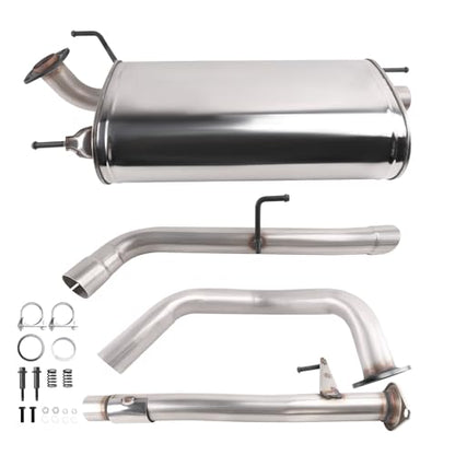 Stainless Steel Exhaust Muffler Pipe System Replacement Kit Compatible with - size: 2010-2023 4Runner 4.0L V6