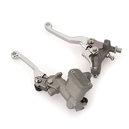 Dirt Bike Brake Master Cylinder Reservoir Cable Clutch Levers for EC250 300 E4 XC 200 250 300 EC 2T 4T FSE FSR - color: Silver
