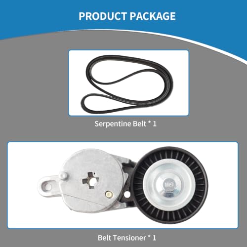 39106 Engine Belt Tensioner Serpentine Belt Drive Kit - size: 90K-39106