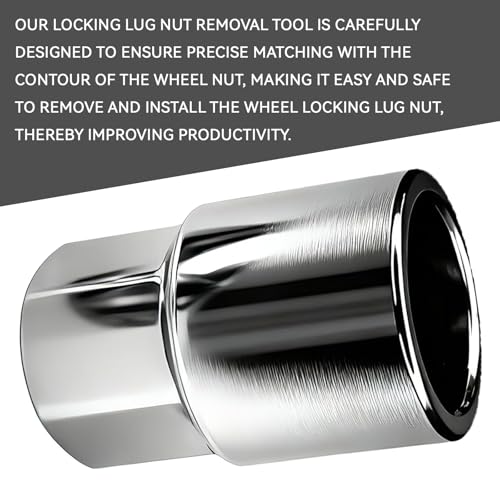 D-Wheel Locking Lug Nut Removal Tool Key for Toyota, Professional Anti-Theft Lock Nut Remover Socket, Lost Wheel Lock Key Replacement for Tacoma, Camry, Corolla, Tundra, Automotive Tools