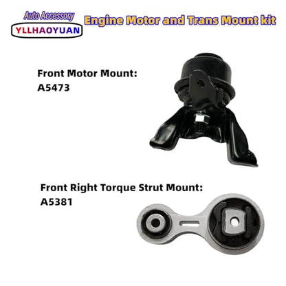 Yllhaoyuan Complete Set of 3 Motor Mounts for 2006-2009 Fusion - size: 2006-2009 Ford Fusion 2.3L 3.0 (2WD)