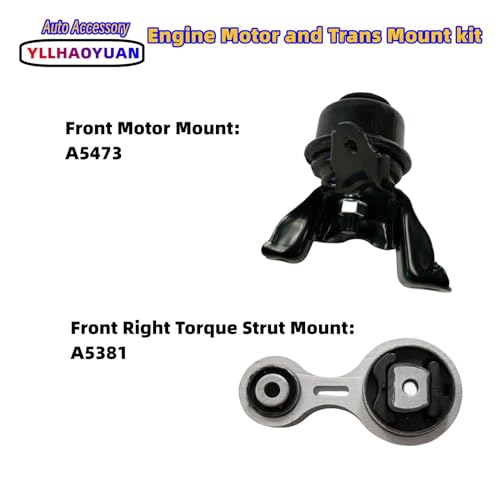 Yllhaoyuan Complete Set of 3 Motor Mounts for 2006-2009 Fusion - size: 2006-2009 Ford Fusion 2.3L 3.0 (2WD)