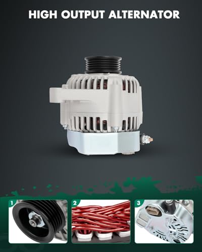 SCITOO 70A Alternator Fits for Toyota Camry XLE LE DX Sedan 4-Door 93-96 - size: 70A, style: 13499 Alternator