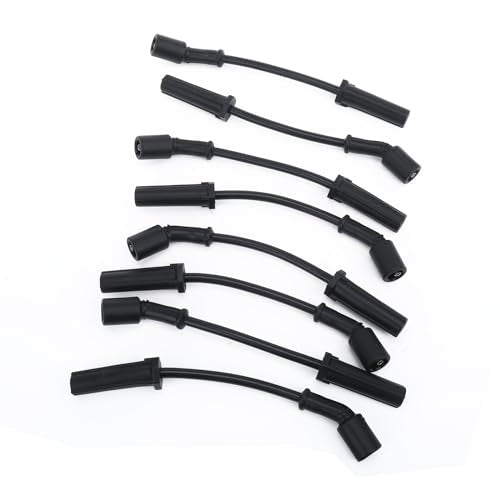 AC PERFORMANCE 9748UU High Performance Spark Plug Wire Set Black - style: 9748UU - Black