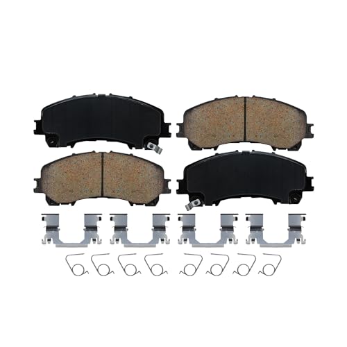 Detroit Axle - Drilled Brake Rotors Brake Pads for 2014-2019 Nissan Rogue - size: 10PR42375/kit