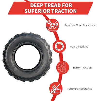 GarveeTech 24x10x11 ATV Tires, 2 Pack 24x10-11 ATV UTV Tires 24 10 11 All Terrain Tires for Trail, Desert, Mud, Dirt, Street, Sand, 4PR Tubeless - size: AT24X10-11, style: Pattern B
