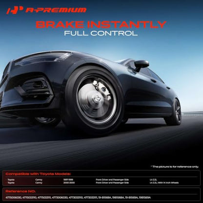A-Premium Front Left and Right Side Disc Brake Calipers with Bracket