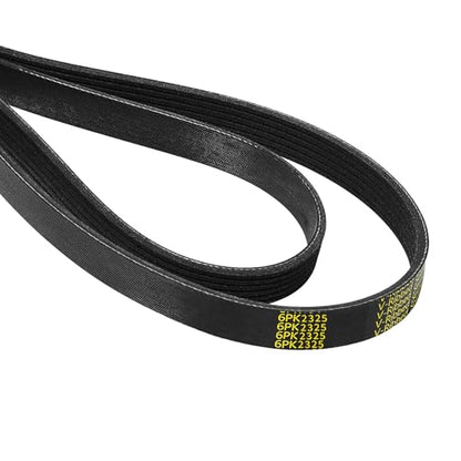 K060915 Serpentine Drive Belt V-Ribbed for 06-08 Lucerne,98-02 Dakota,00-02 Crown Victoria,06-10 H3,07-08 I-290,05-08 9-7X,04-12 Canyon,6PK2325 6K915 - size: 6PK2325-2325mm