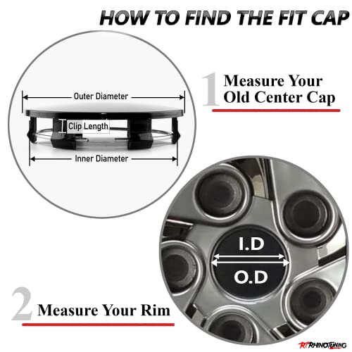 RTrhinoTuning 4PCS 74mm Wheel Center Caps Black Center Cap for Rim A1714000125, OD: 74mm/2.91in ID: 69.5mm/2.74in - color: Black