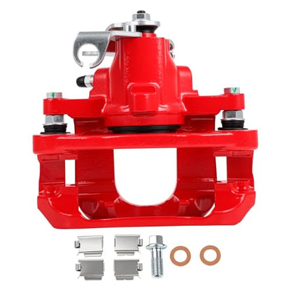 SCITOO Rear Right Disc Brake Caliper With Bracket 18B5080 Red - size: Rear Passenger[18B5080]Red
