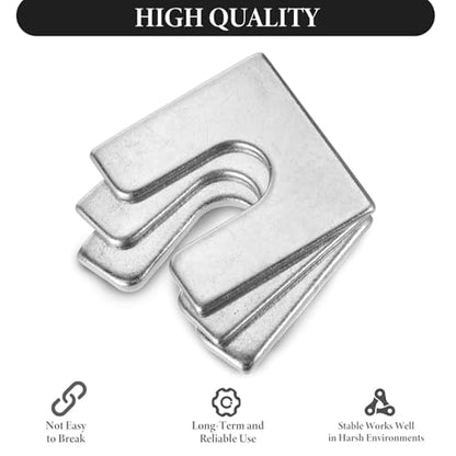 40 Pieces Auto Body And Fender Alignment Shim, Automotive Alignment Shim Assortment Kit With 1/16" & 1/8" Thick, 3/8" Slot Opening Shims, 1/4” Wide, Silver