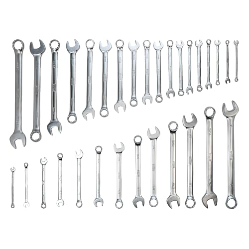 Wiha 30492 31-Piece Combination Wrench Set, SAE and Metric