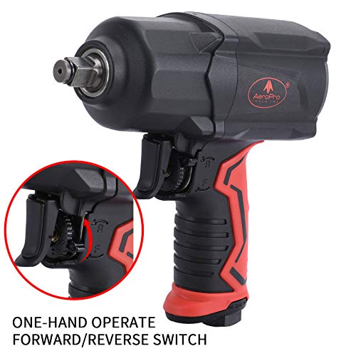 AEROPRO TOOLS Pneumatic Impact Wrench 1/2-Inch Air Impact Gun