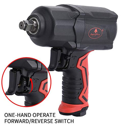 AEROPRO TOOLS Pneumatic Impact Wrench 1/2-Inch Air Impact Gun