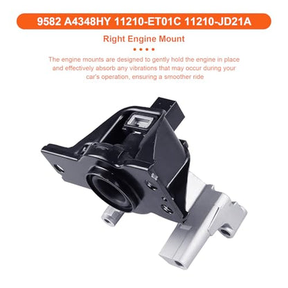 Engine Motor Mount Compatible with Nissan Sentra 07-12 L4 2.0L - size: Nissan Sentra 07-12 L4 2.0L