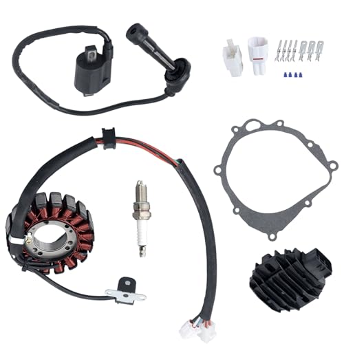 labwork Ignition Coil Spark Plug Regulator Rectifier Stator Replacement for Suzuki Quadsport Z400 LTZ400 2x4 2003-2008