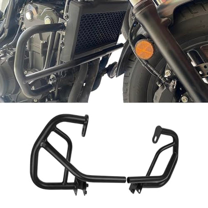 CHIFUN Engine Guard Highway Crash Bar for Honda Rebel 300 CMX300 2017-2025, Rebel 500 CMX500 2017-2025, CL300 2023 2024, 1.25‘’ Steel Motorcycle Frame Protection Bars Replacement (Black)