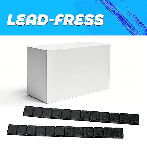Black Stick-On Wheel Weights 1/4 oz, 624PCS Tire Balancing Weights - color: Black