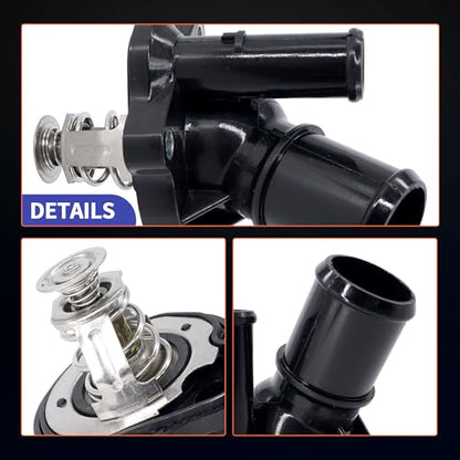 HiSport 902-733 Engine Coolant Thermostat housing Assembly - size: OE# 902733