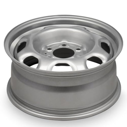 17 x 7.5 in Steel Wheel Rim 6 Lug 135mm 44mm Offset 87.1mm CB| Powder-Coated Silver finish Fits Ford F-150 2010-2025 | New OEM Take Off | AL3Z1015B - size: 17x7.5 - 2010-2025 F-150 Silver