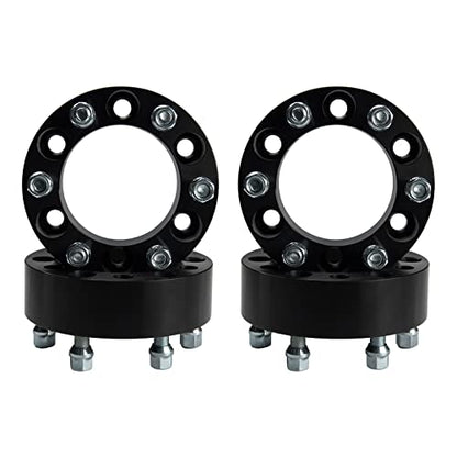 PHILTOP 6x5.5 Lug-Centric Wheel Spacers 2 inch for GMC Sierra 1500 - color: Black, size: 6x5.5" -108mm -M14x1.5 -2" thick