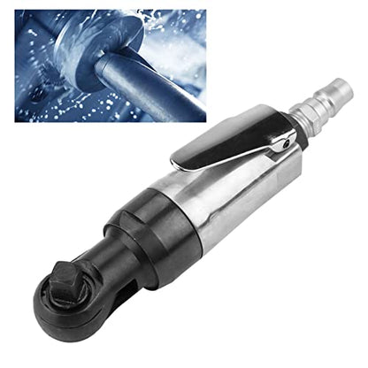 Pneumatic Air Ratchet Wrench, Square Drive Professional Tool, Lever Control, Lightweight and Compact, Ideal for Tight Spaces, Suitable for Shipbuilding, Machinery, Auto Industry (1/4) - size: 1/4