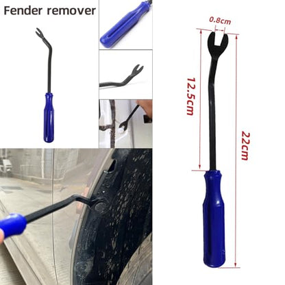 Car Dent Repair Kits,41 pcs Paintless Dent Removal Tools,Auto Body Dent Repair Tool Kit,with Big Curved Rod,Knock Down Pen with 7 Stainless Steel Pen Heads,Rubber Hammer and More.