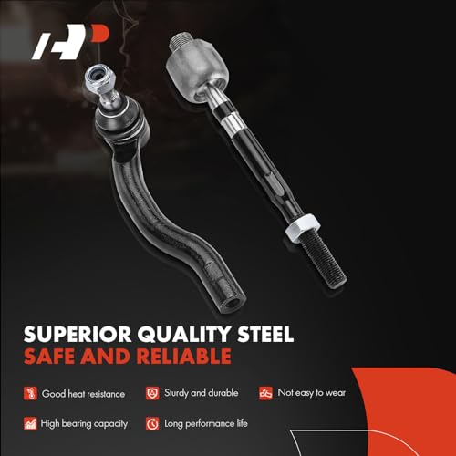 A-Premium 6Pcs Front Suspension Kit, Sway Bar Link, Inner Outer Tie Rod End