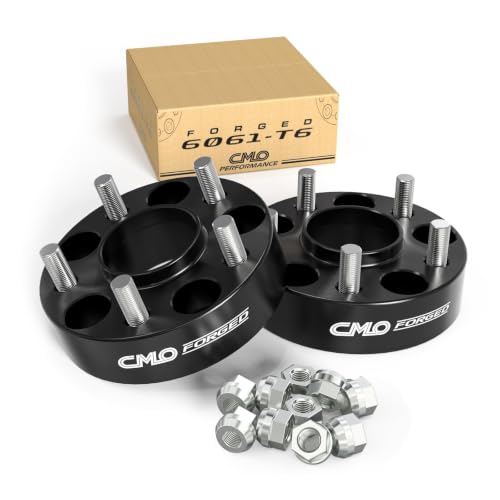 38mm (1.5") 5x120 Wheel Spacers 66.9mm M14x1.5 Studs 2PCS Black Hubcentric - color: Black, size: 38mm (2pc)